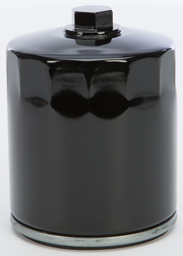 HardDrive HD Oil Filter Black Twin Cam W/Hex Nut
