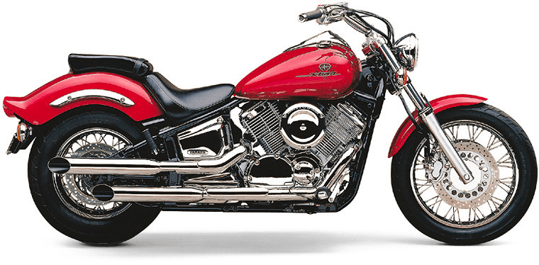 Cobra Blvd Slashcut Slip On Chrome Yamaha V-Star 1100 99-05