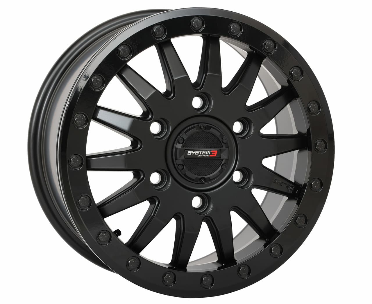 System 3 SB8 Wheel 15X7 6+1 (+68MM) 6/5.5 Matte Black