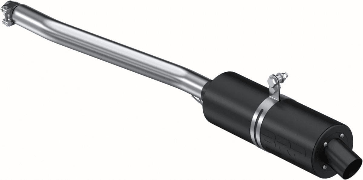 SINGLE SLIP-ON SYSTEM W/ 4.25" SPORT MUFFLER BLK