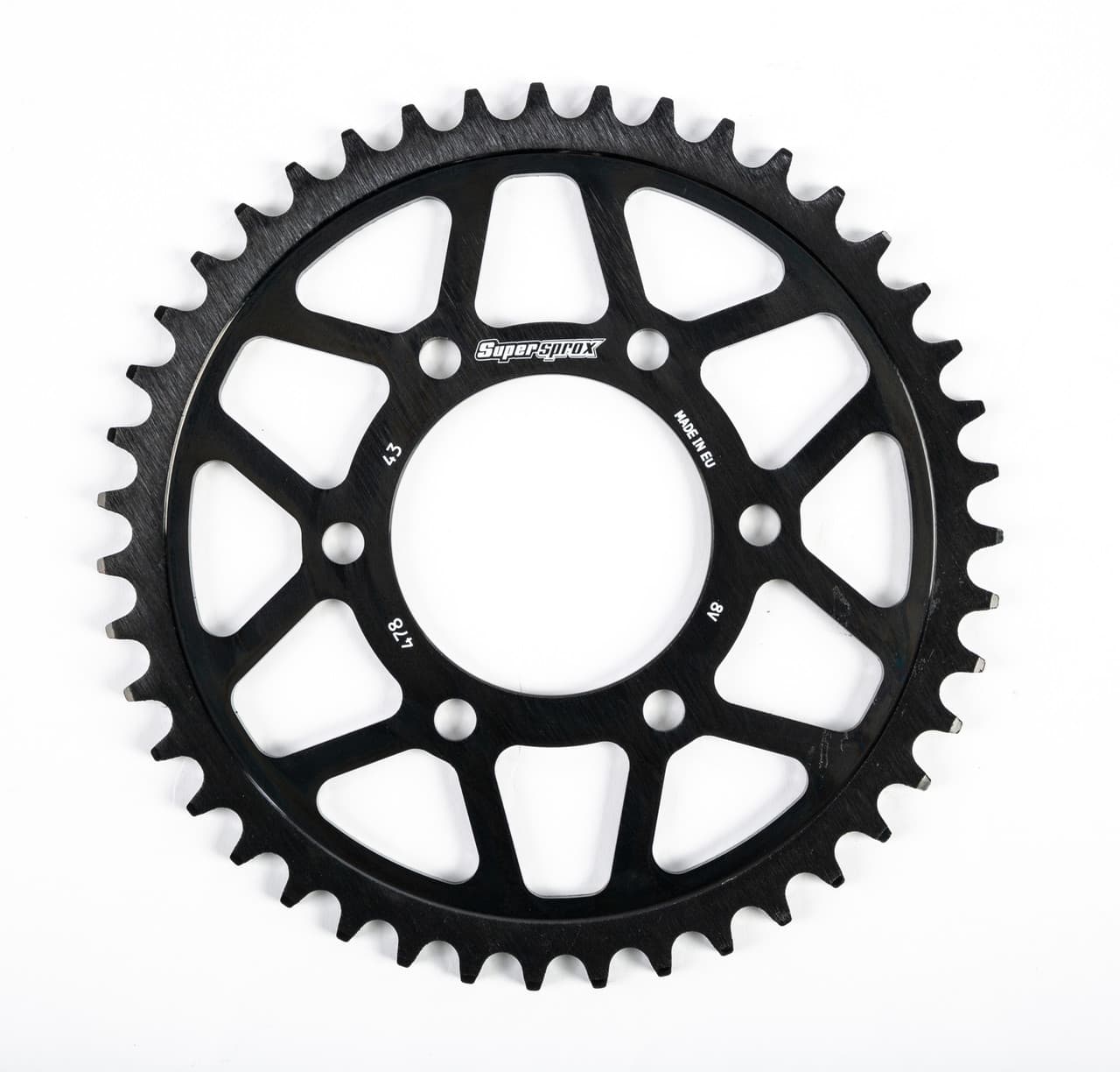 Supersprox Rear Edge Sprocket Steel 43T-520 Black Kawasaki/Polaris