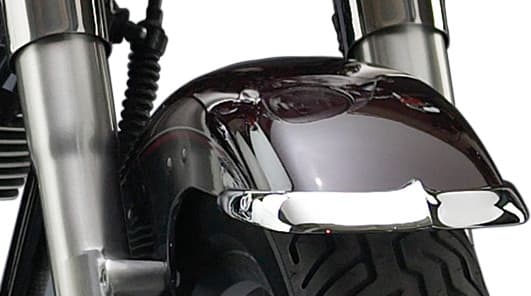FRONT FENDER FRONT/REAR TIP CHROME