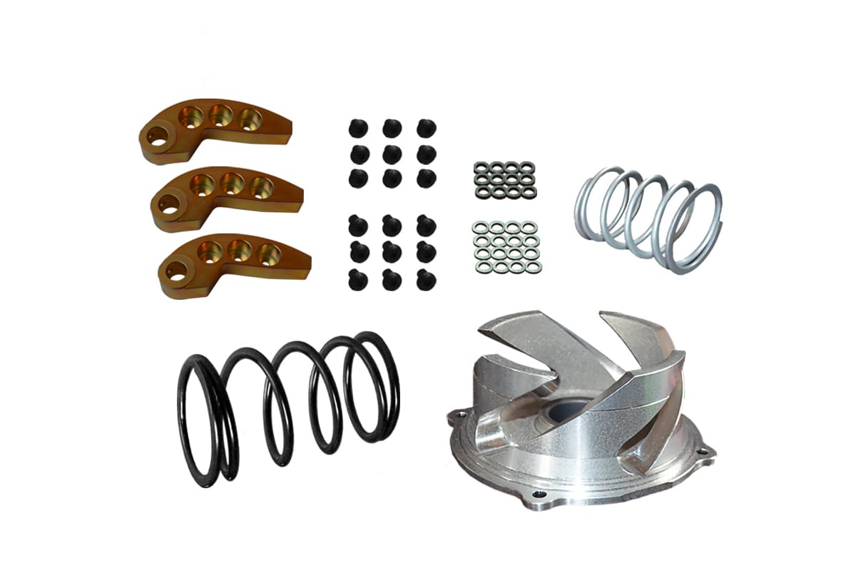 CLUTCH KIT WITH ADJ WEIGHTS POL 0-3K SPI PIPE