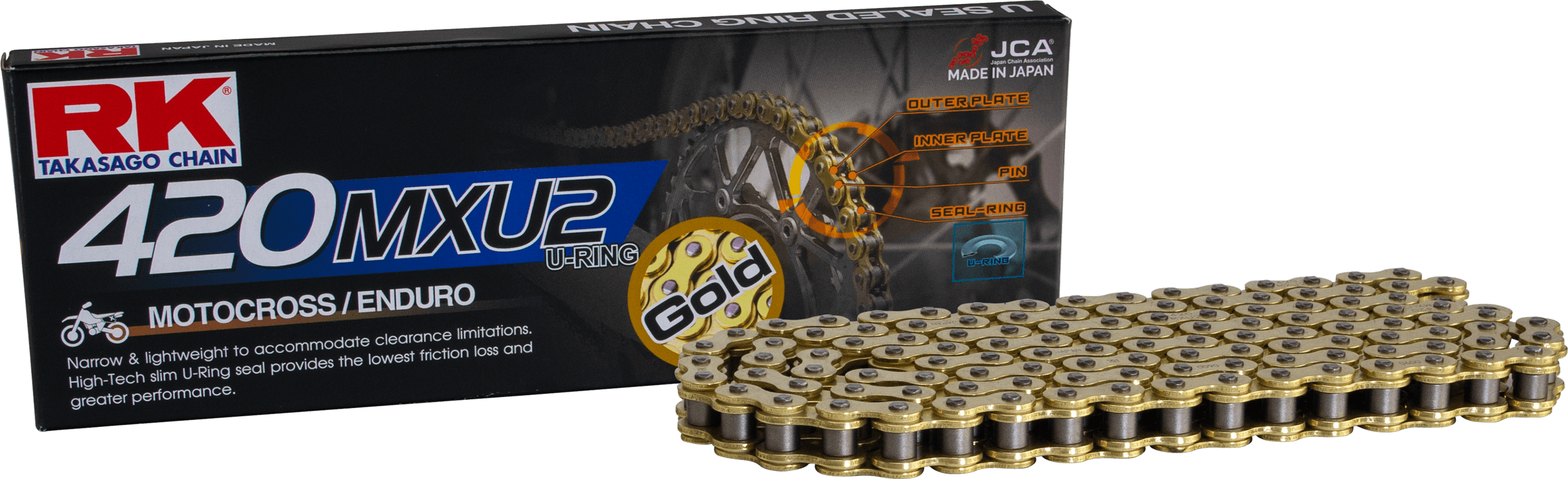 GB420MXU2 DRIVE CHAIN GOLD 420 X 120