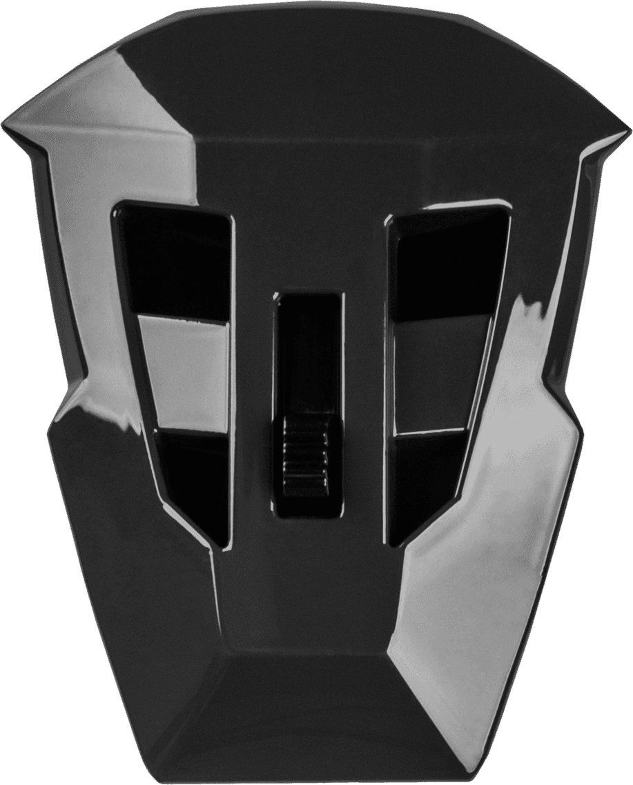 Gmax MD-74 Mouth Vent W/Screws Silver/Blue Metallic