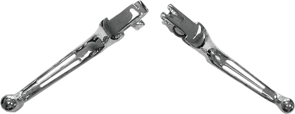 2-SLOT LEVER SET CHROME BIG TWIN 07-17