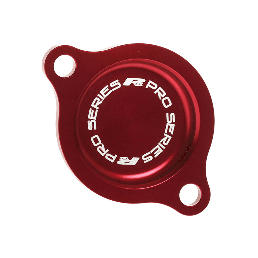RFX Oil Filter Cover Red Honda
