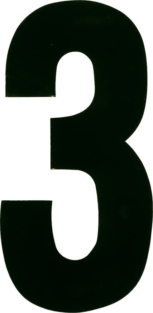 Dirt Digits #3 6" White Extreme Digits 3/Pack