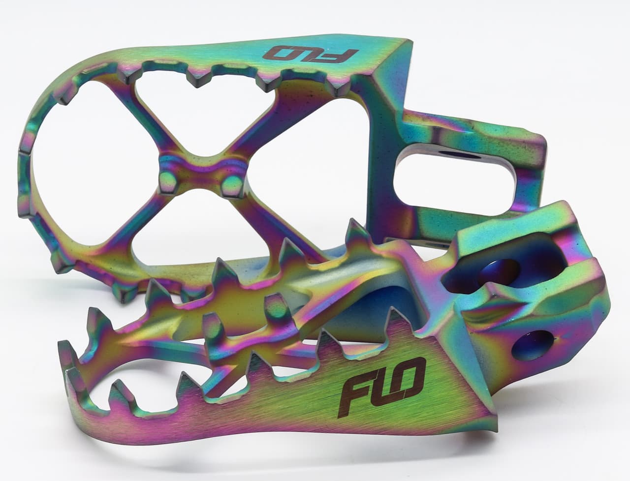 Flo Motorsports Titanium Foot Pegs Jet Fuel Husqvarna/KTM