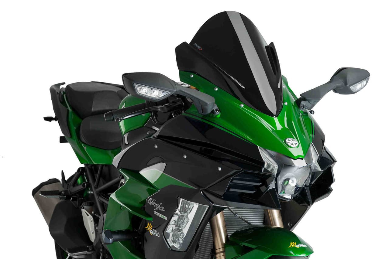 Puig Windscreen Z-Racing Black Kawasaki