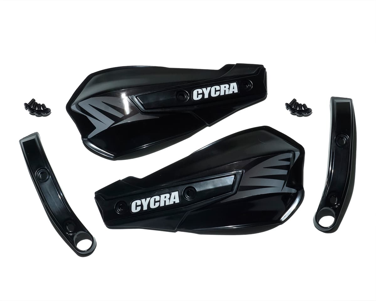 Cycra Vortex Handshields W/Abrasion Guards - Black