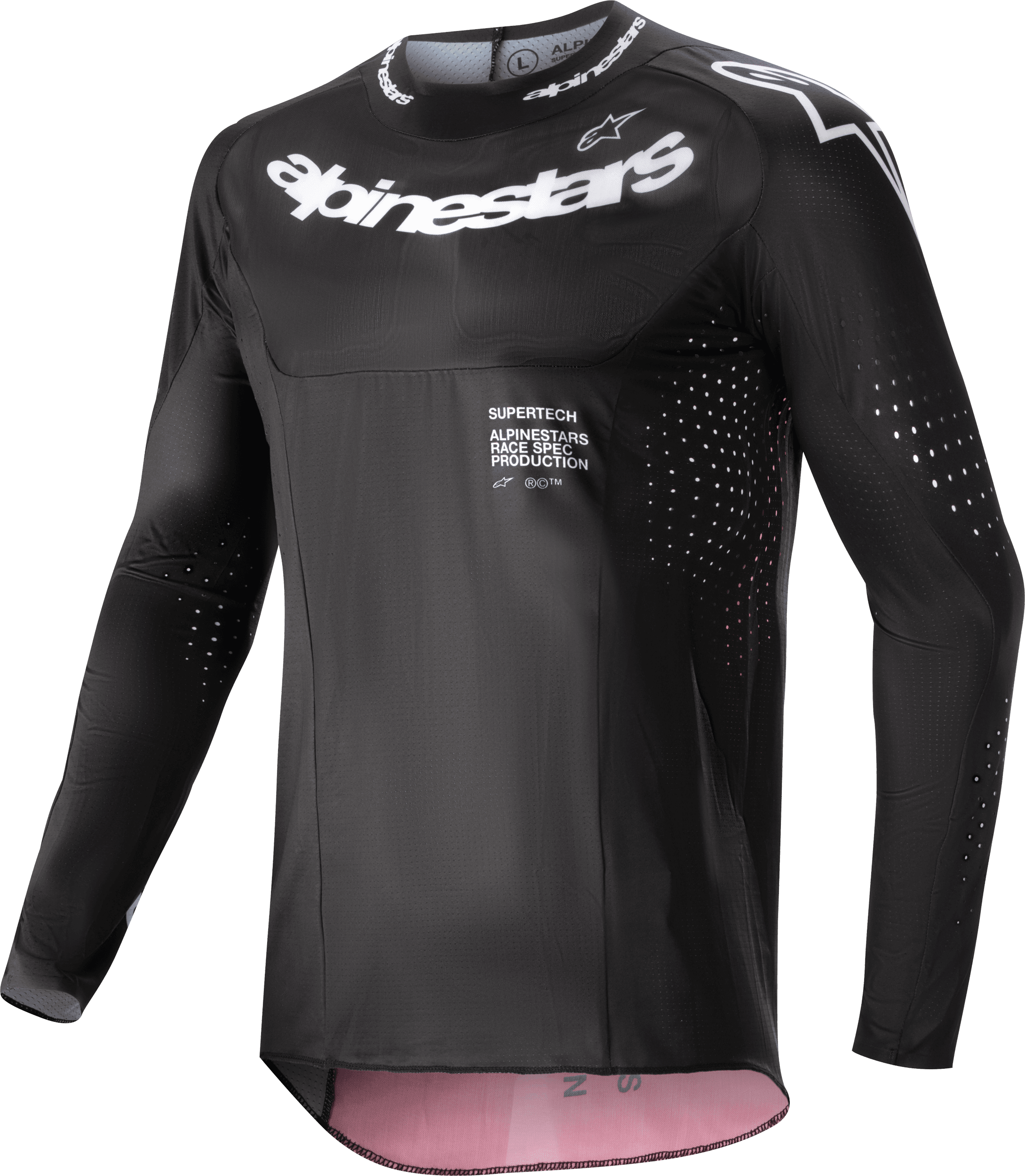 SUPERTECH WARD JERSEY BLACK/RED BERRY LG