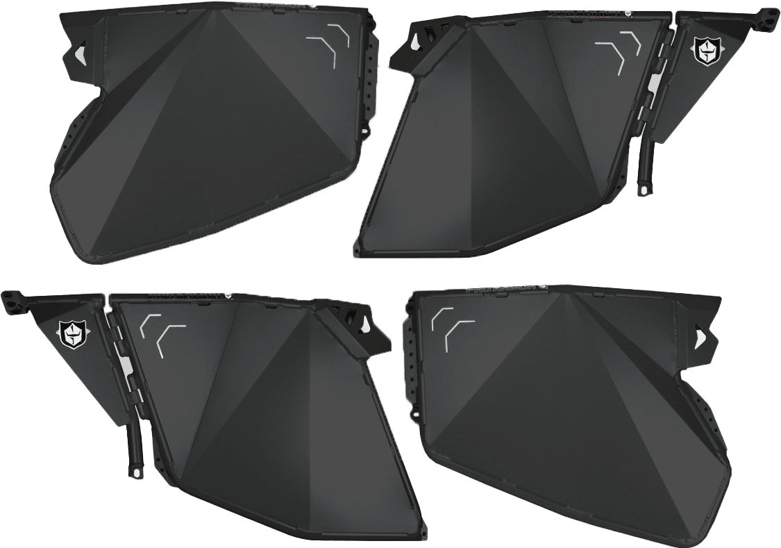 Pro Armor Traditional Half Doors Solar Black Polaris