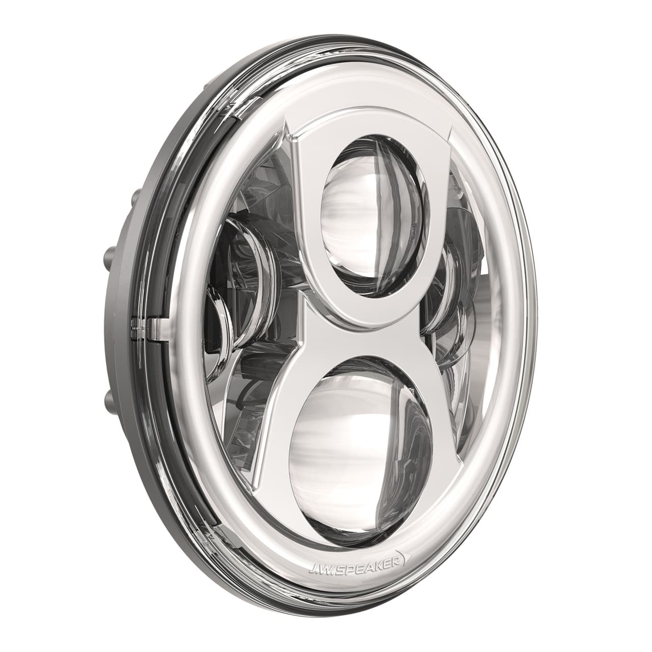 Jw Speaker 8700 EV2-S Headlamp 7" Chrome Bezel