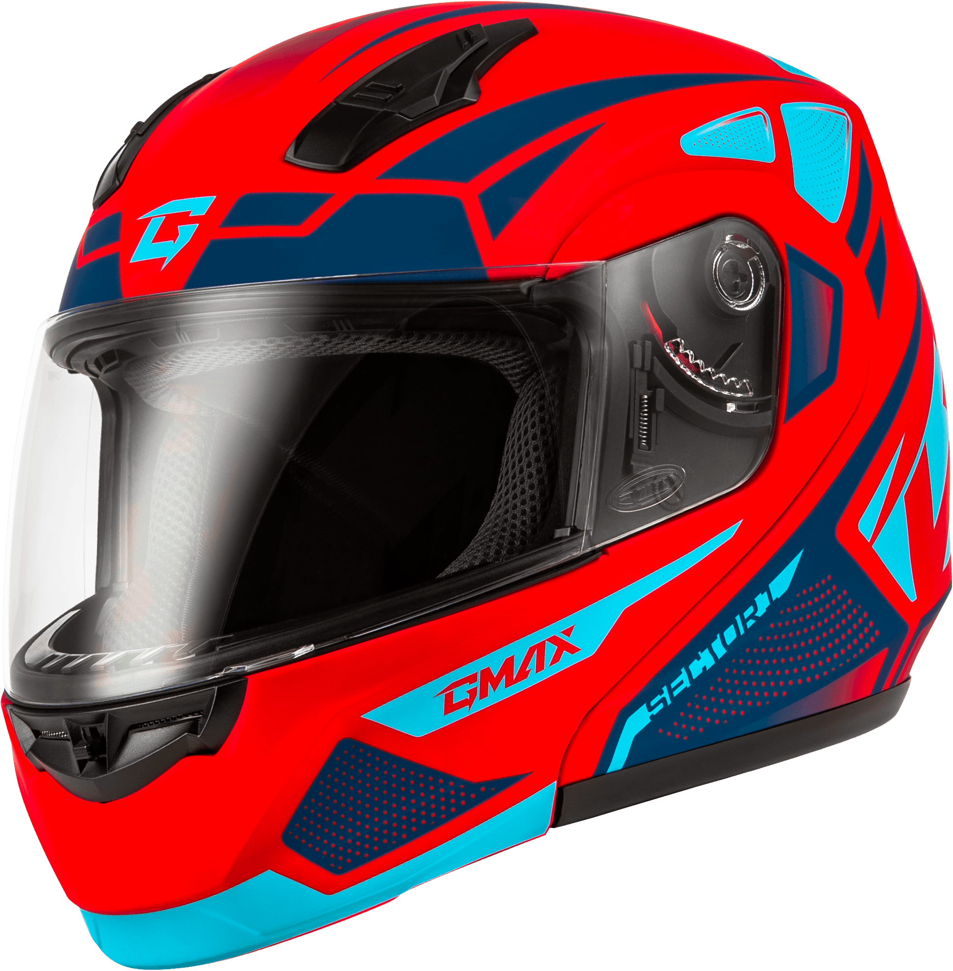 MD-04 SECTOR HELMET MATTE RED/BLUE 2X