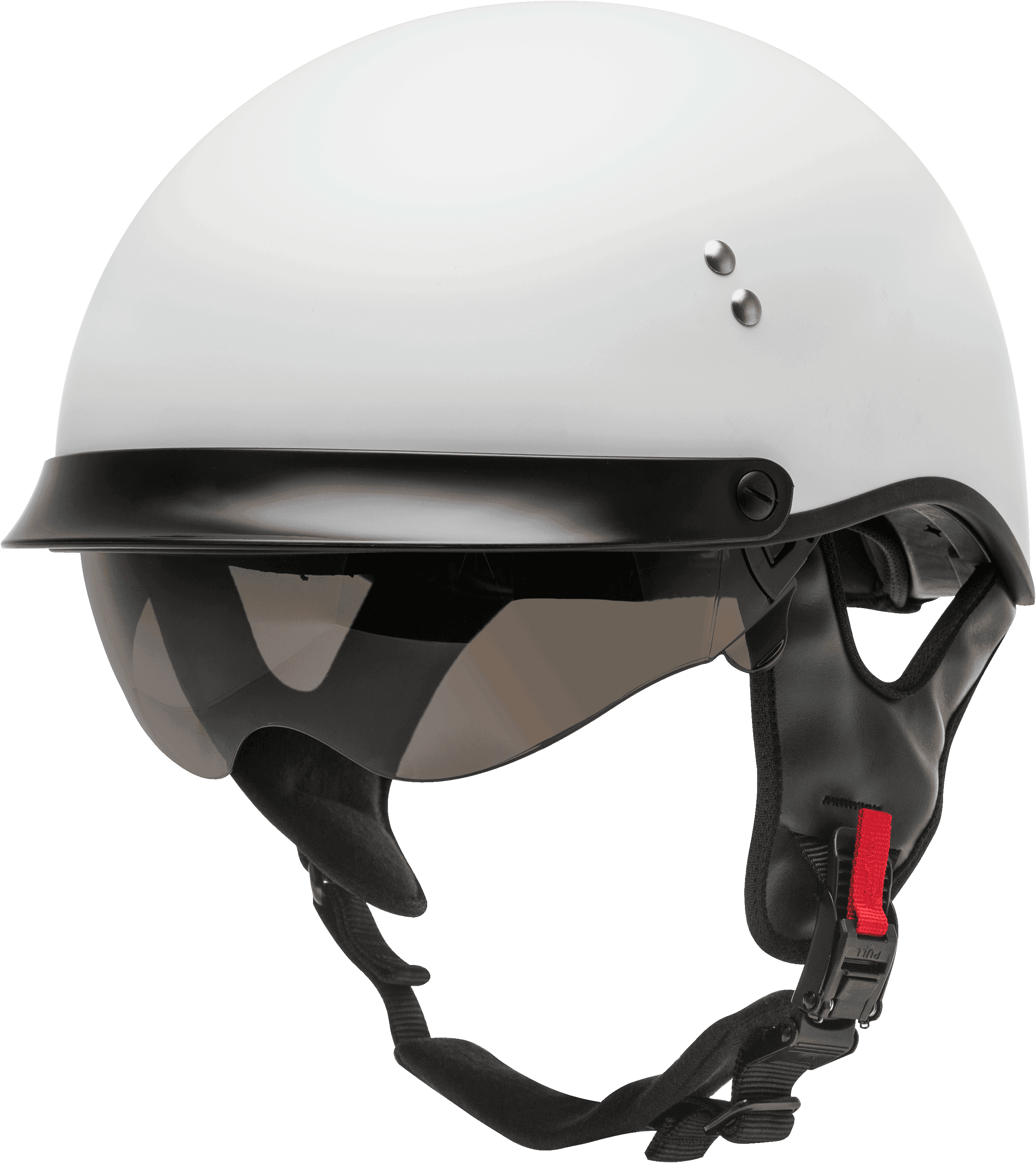 HH-65 HALF HELMET FULL DRESSED MATTE WHITE SM