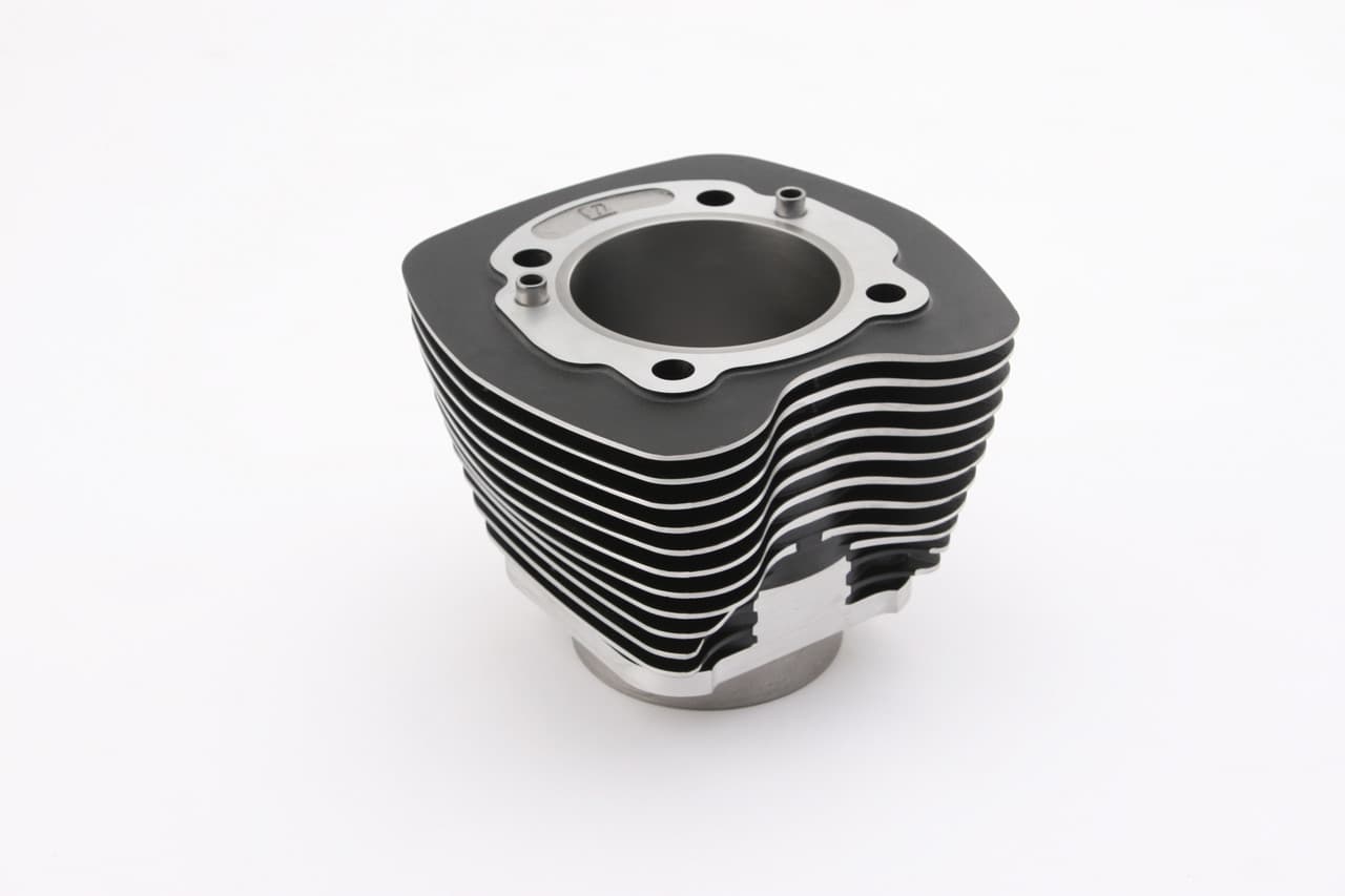 HardDrive TC103 Cylinder 3.875" Bore Black W/Machined Fins Each
