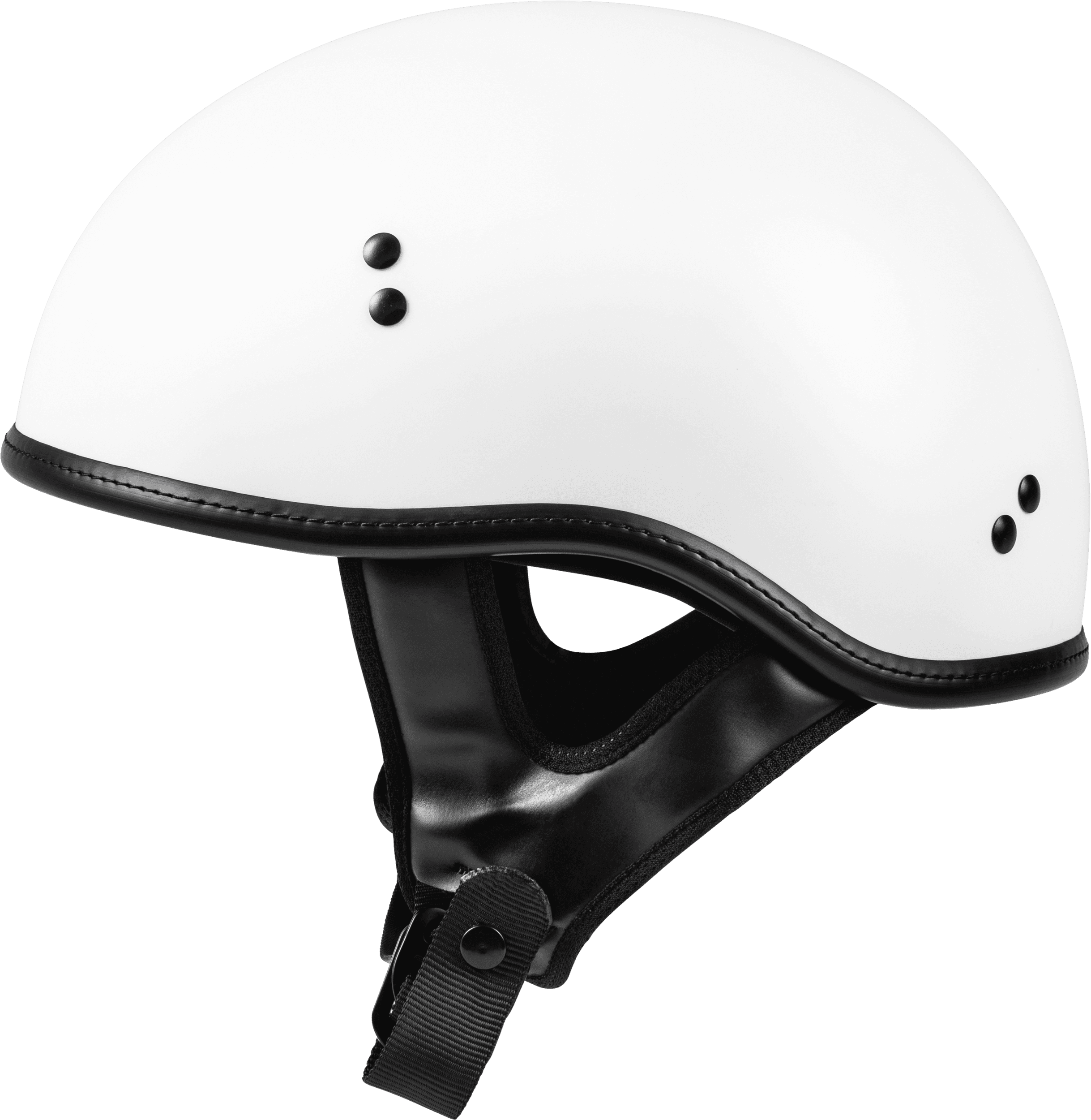 .357 SOLID HALF HELMET MATTE WHITE LG