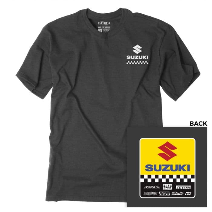 FACTORY EFFEX SUZUKI STARTING LINE T-SHIRT / HTHR CHARCOAL XL