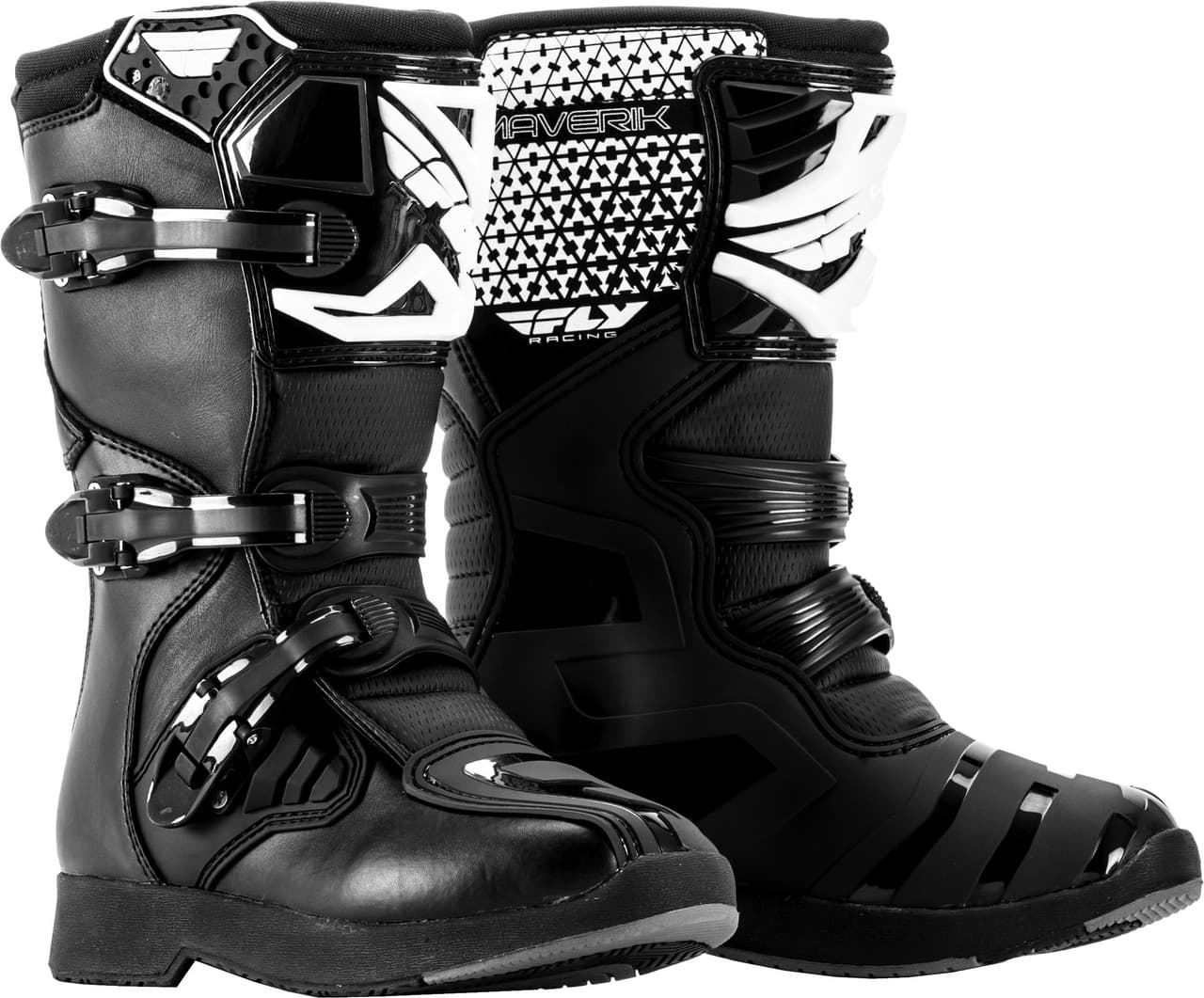 Fly Racing Youth Maverik Boots Black Size 01