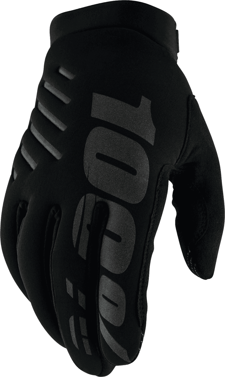 100-PERCENT Brisker Youth Gloves Black MD
