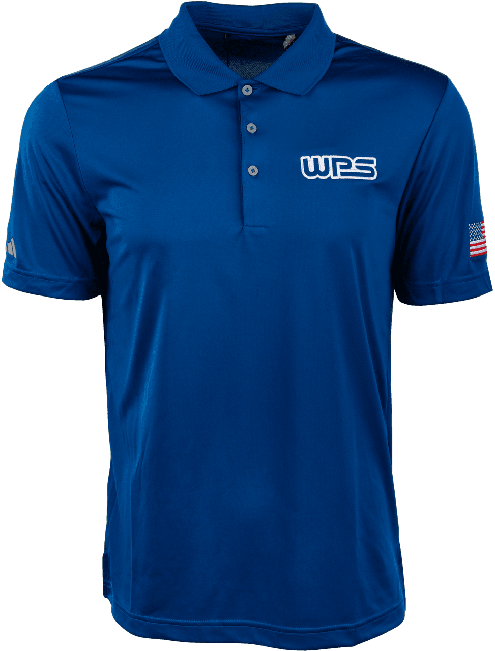 Wps Am Flag Polo Royal Blue/White 2X