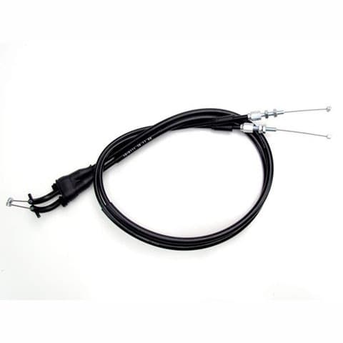 BLACK VINYL THROTTLE PUSH-PULL CABLE SET
