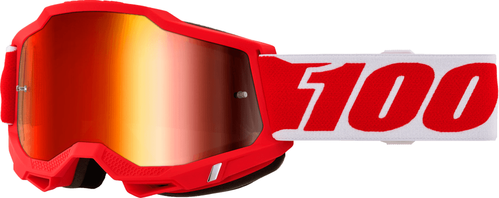 100-PERCENT Accuri 2 Goggle RD001 Red Mirror Lens