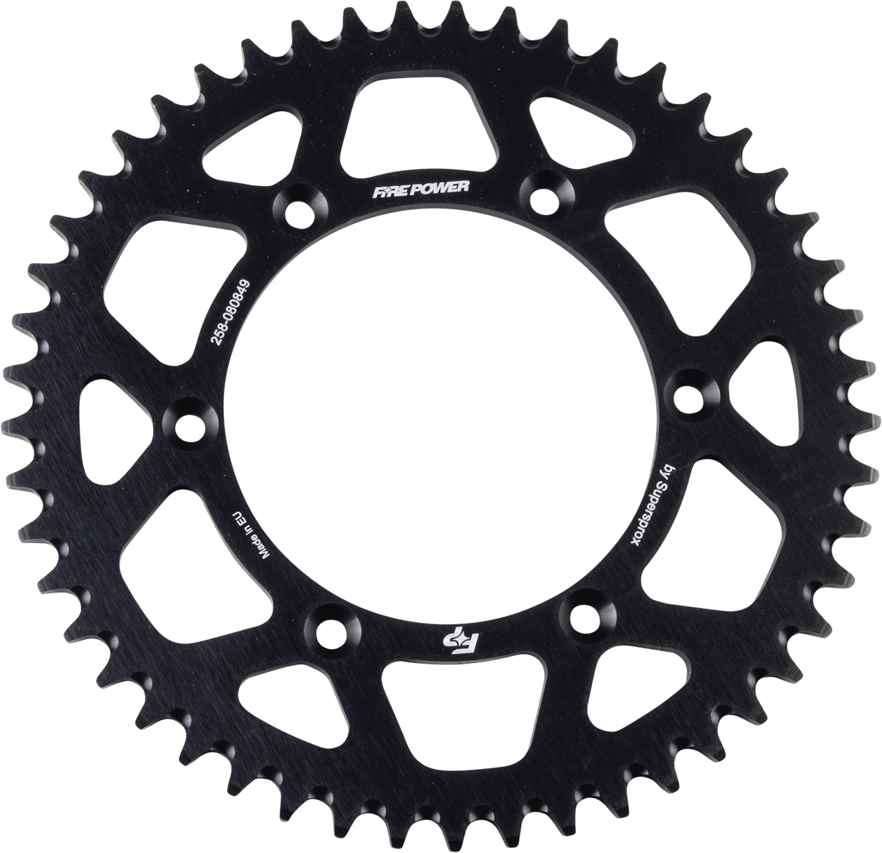 REAR SPROCKET ALUMINUM 49T BLK