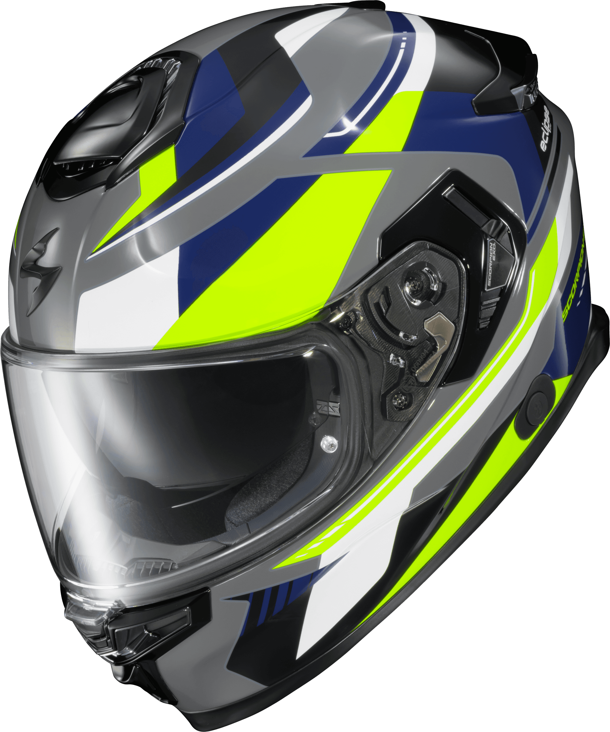 EXO-ECLIPSE FULL FACE HELMET LUNAR GREY/HI-VIS/BLUE 2X