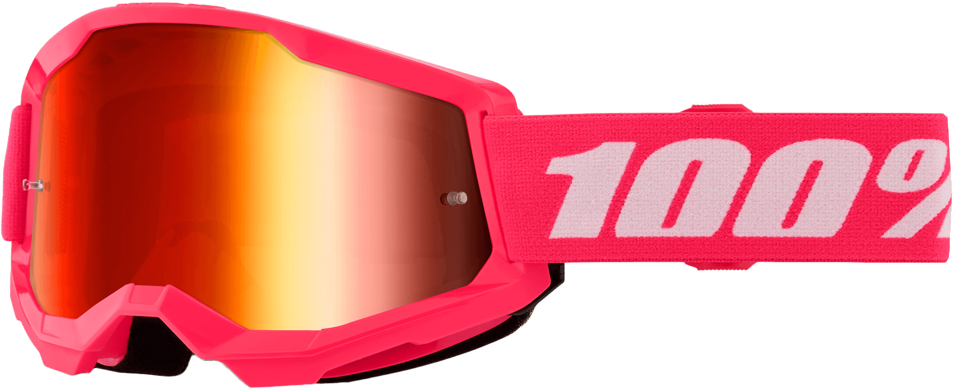STRATA 2 GOGGLE PINK MIRROR RED LENS