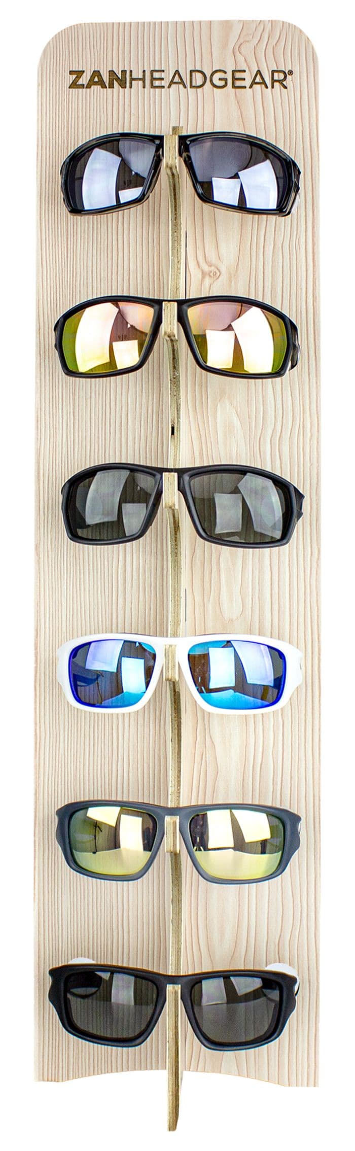 ZAN ACTION SPORTS GLASSES WITH FOAM ASSORTMENT, 12-PIECE SET