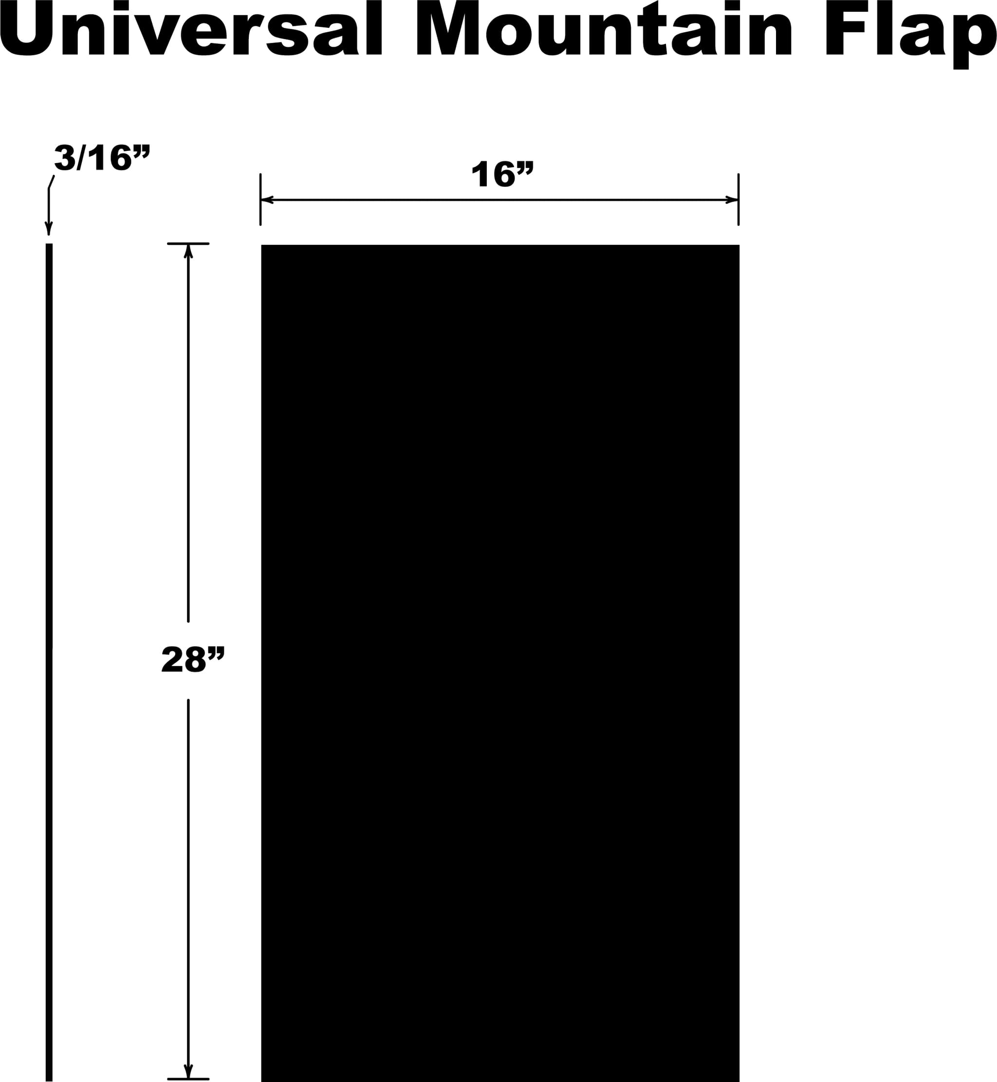 Pdp Mountain Snowflap Universal Black