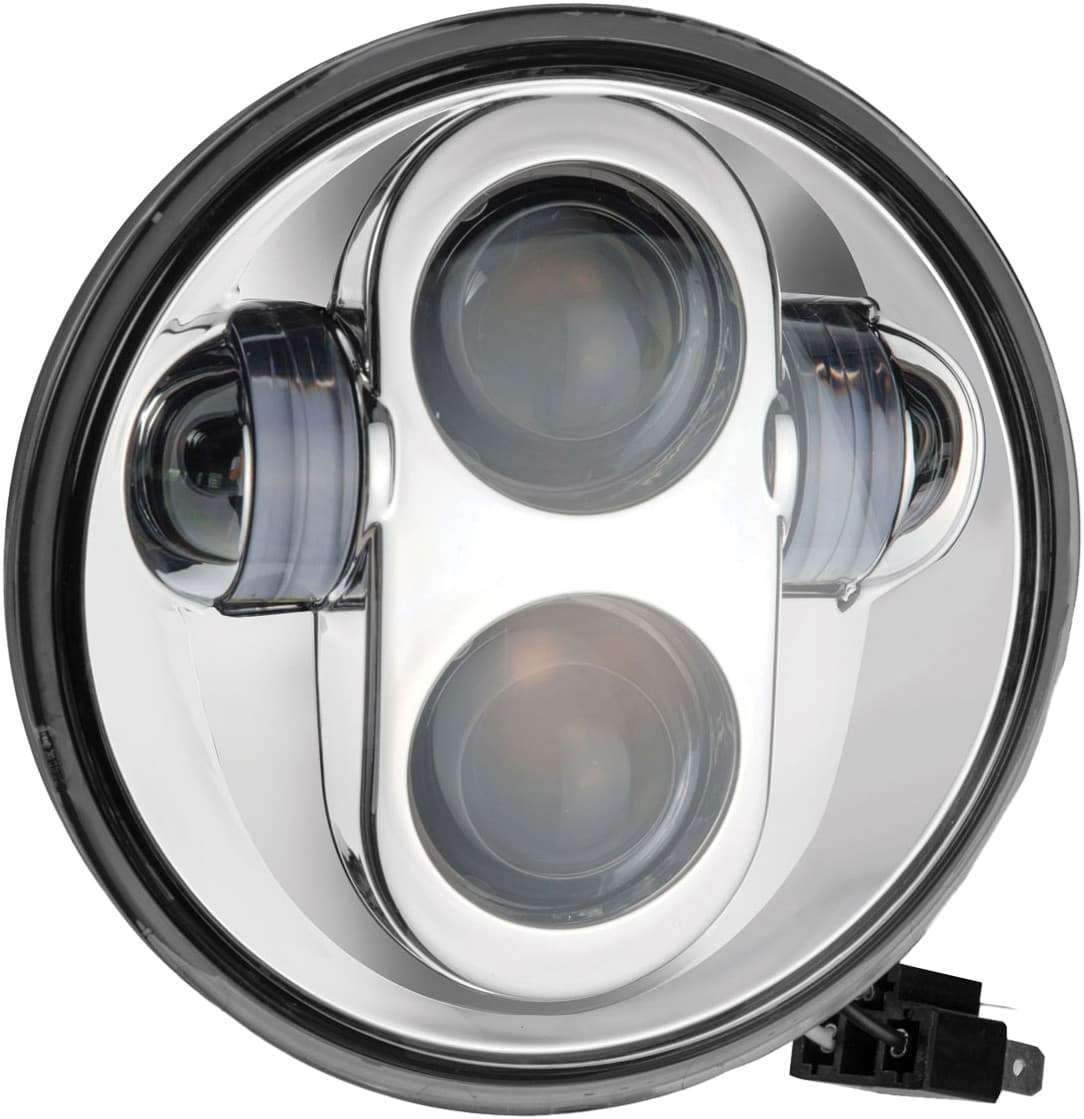 Pathfinder 5 3/4" LED Headlight Chrome High Definition