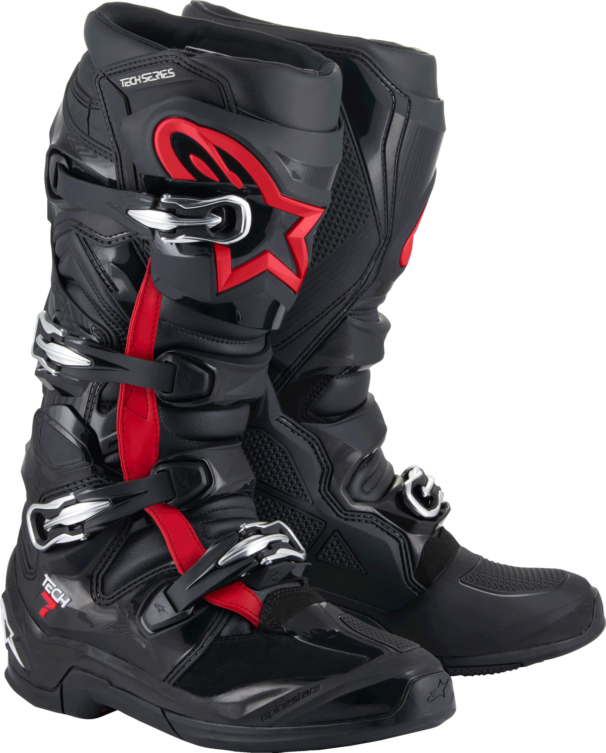 TECH 7 BOOTS BLACK/RED FLUO 11