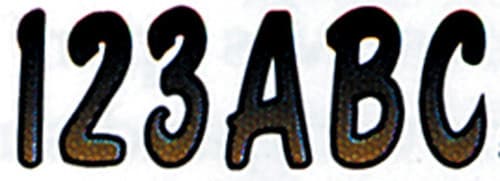 3" LETTER & NUMBER KIT BEIGE / BLACK