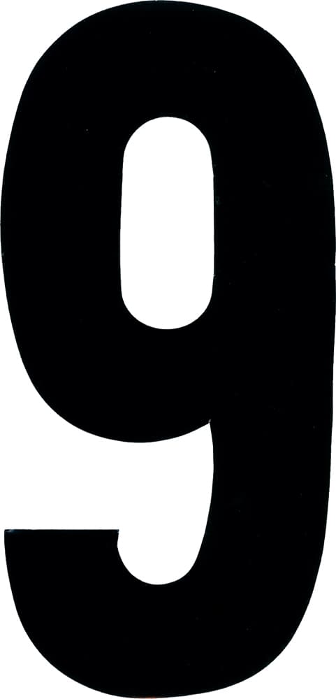 Dirt Digits #9 7" Black Extreme Digits 3/Pack
