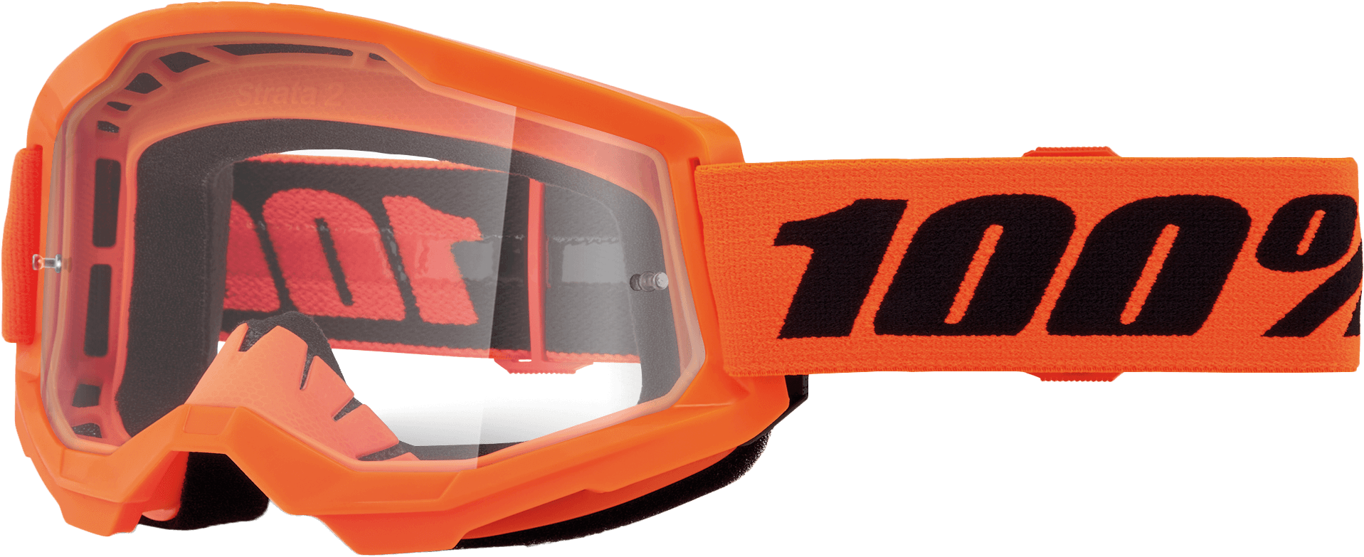 STRATA 2 JUNIOR GOGGLE NEON ORANGE CLEAR LENS