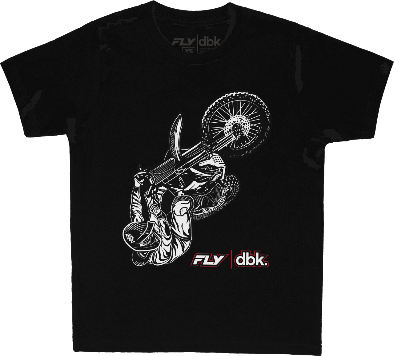 Fly Racing Youth Fly Dbk Wheelie Tee Black Yx