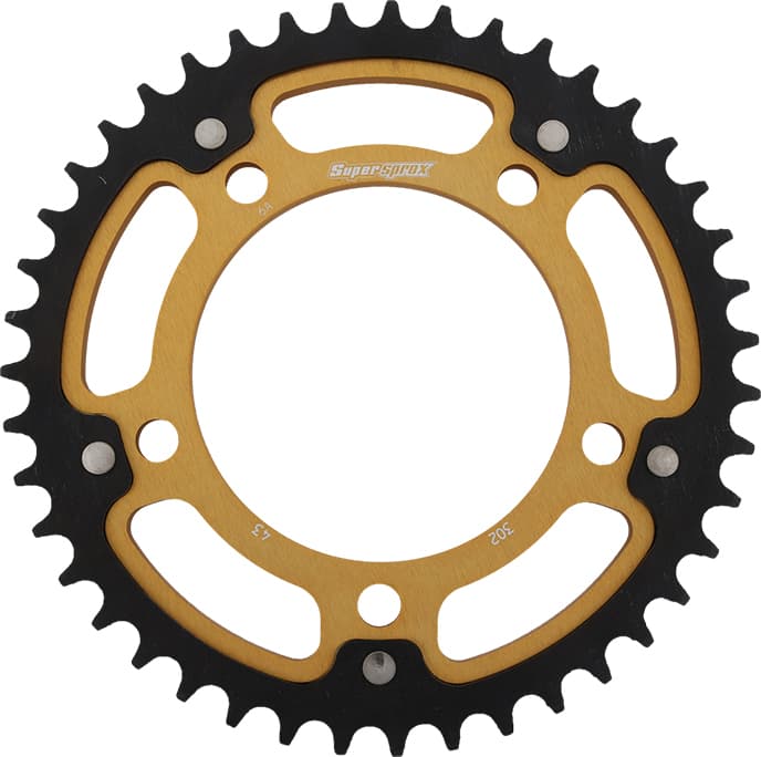 REAR STEALTH SPROCKET ALU/STL 43T-530 GLD HON