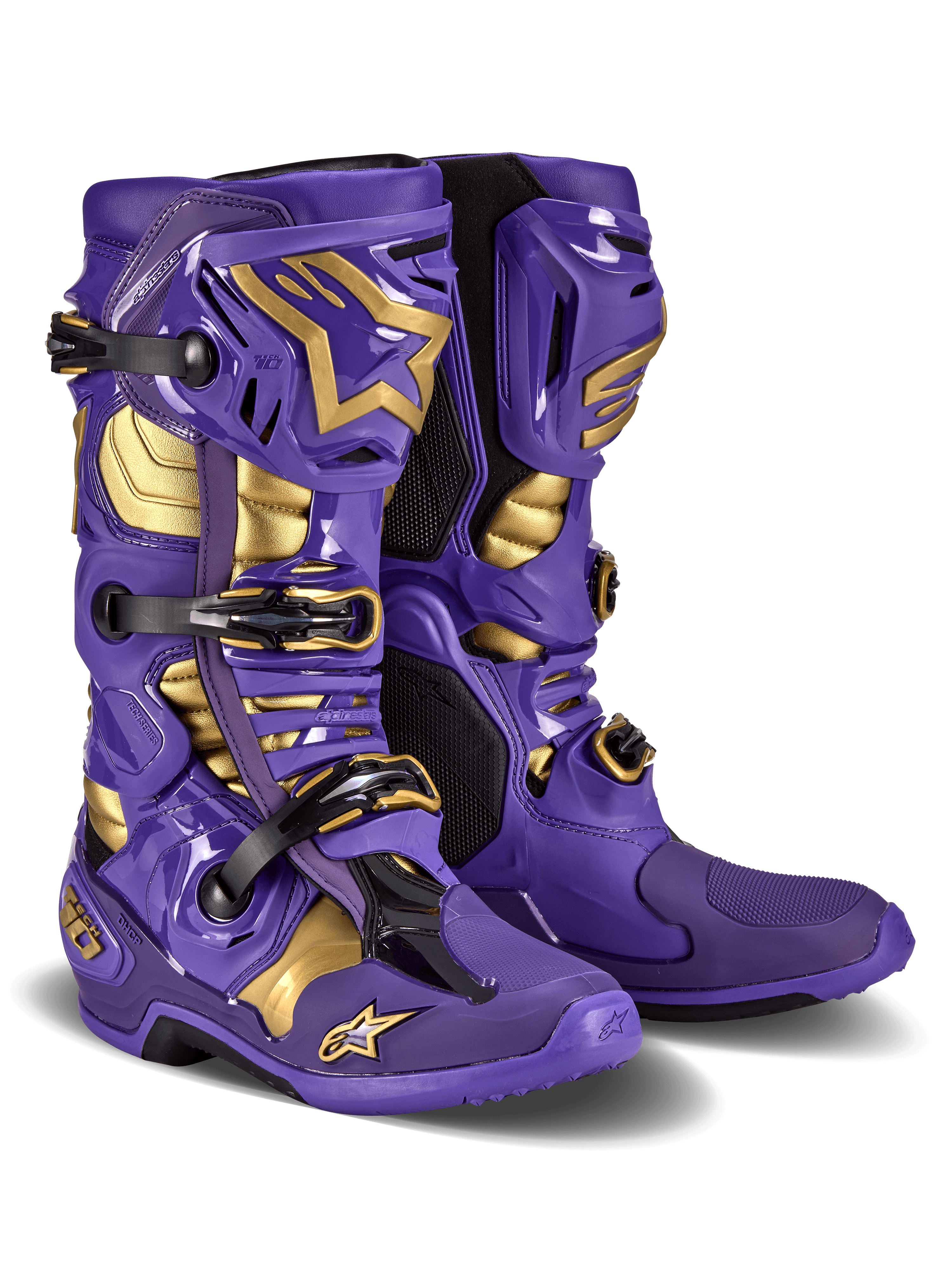 TECH 10 LE BOOTS ULTRAVIOLET/GOLD/BLACK SZ 10