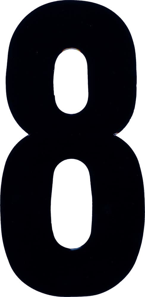 Dirt Digits #8 4" Black Extreme Digits 3/Pack