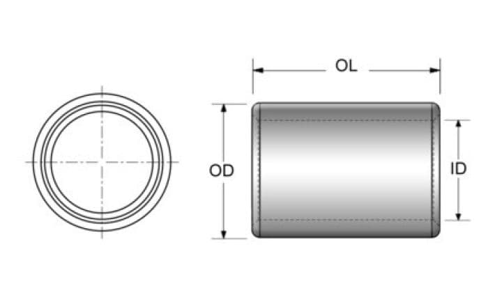 KPMI DOWEL PIN, STEEL (PKG. OF 4), 0.4365" OD