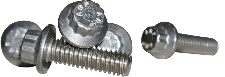 Lyndall Brakes 12 Point Front Rotor Bolts Machined Finish 5/16-18X1