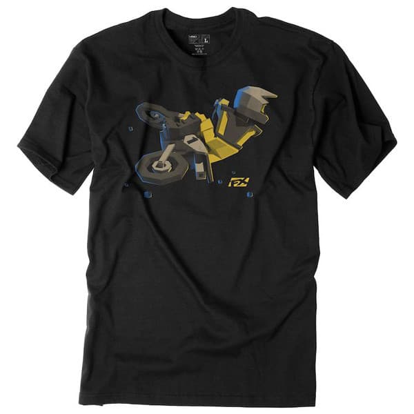 FACTORY EFFEX FX MOTO KIDS YELLOW YOUTH T-SHIRT / BLACK (XL)