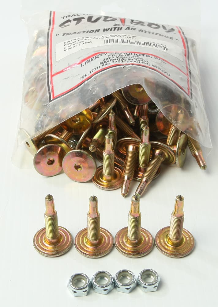 Stud Boy Power Point Push-Thru Carbide Studs 1.187" 96/Pack
