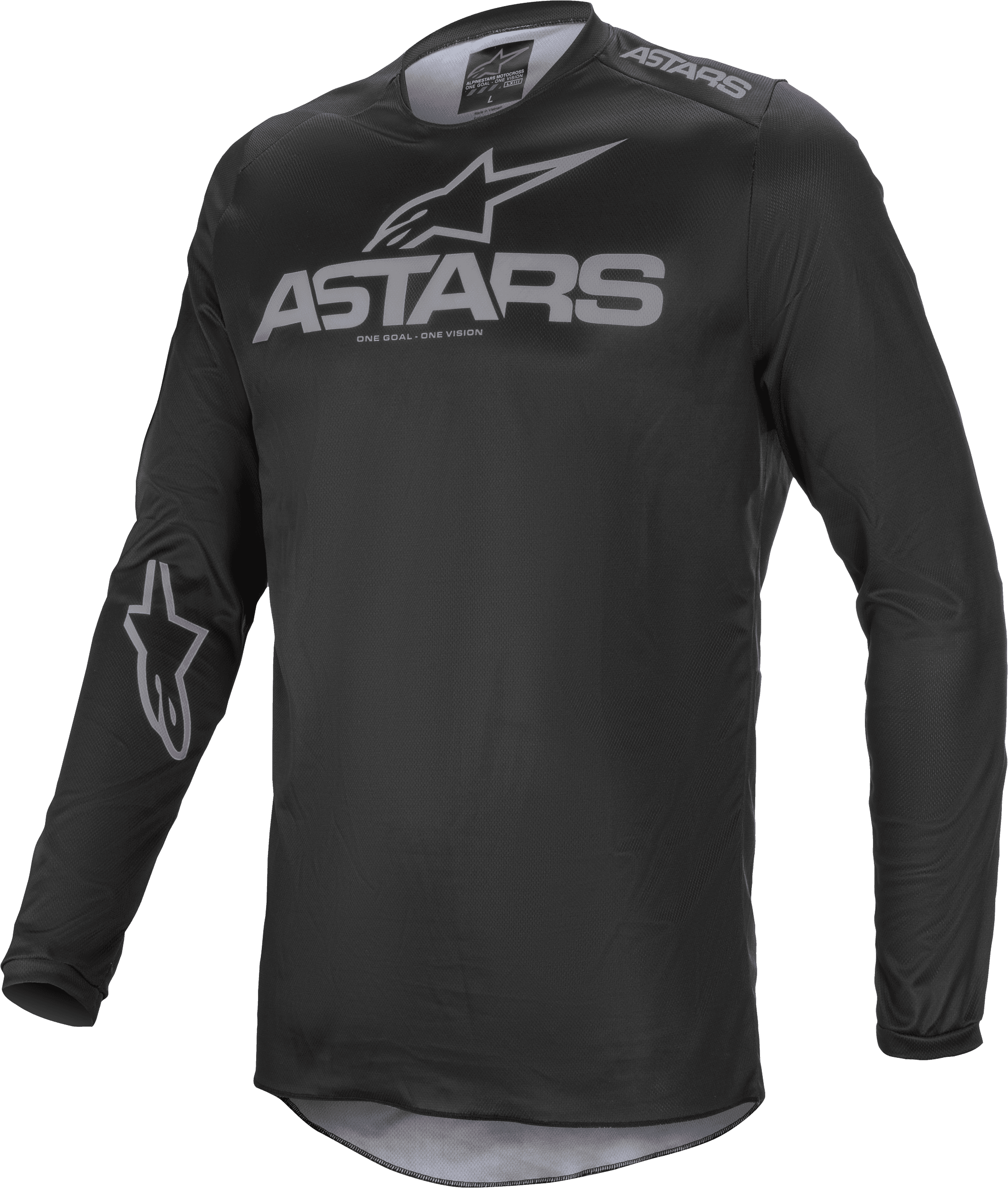 FLUID GRAPHITE JERSEY BLACKDARK GREY LG