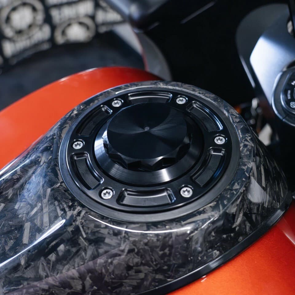 12 POINT GAS CAP ASSEMBLY BLACK CVO `23-24