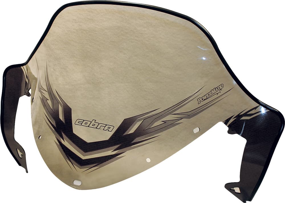 Powermadd Cobra Windshield Mid Clear/Black 13" Polaris Iq