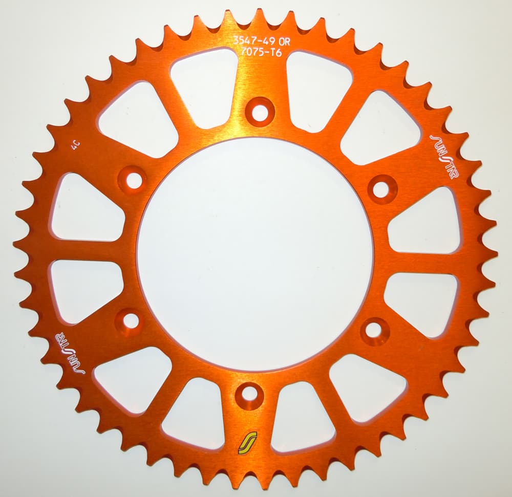REAR SPROCKET ALUMINUM 51T-520 ORG HUS/HUSQ/KTM